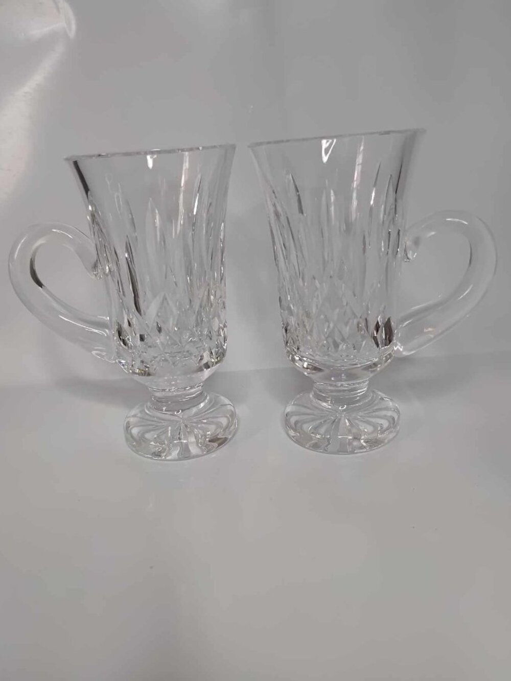Waterford Lead Crystal Lismore Irish Coffee glasses, set of 2